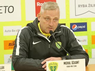 Tréner MŠK Žilina Michal Ščasný po výhre nad MFK Dukla Banská Bystrica