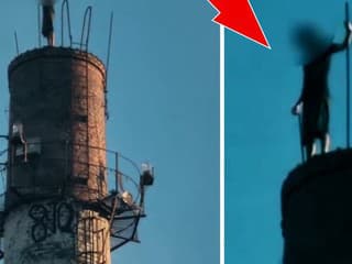 Muž v Banskej Bystrici sa nebezpečne pohyboval na objekte vysokého komína