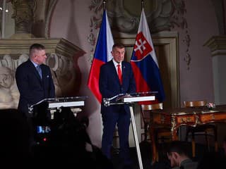 Predseda vlády ČR Andrej Babiš po skončení zasadnutí vlád ČR a SR hovorí o skvelom stretnutí