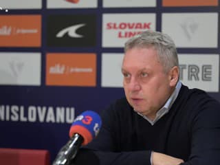 Tréner HC Slovan Bratislava Peter Oremus po zápase s HK Nitra