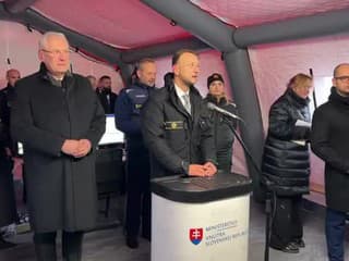 Tlačová konferencia Matúša Šutaja Eštoka po návšteve ministra vnútra Bavorska Joachima Herrmanna