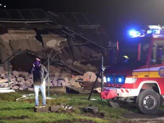 Pád strechy v areáli jednej z firiem vo Veľkých Kapušanoch