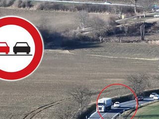 Hazard na ceste! Nebezpečné predbiehanie cez plnú čiaru spustilo reťazovú reakciu