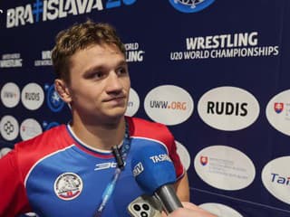 Jaroslav Zaremba na majstrovstvách sveta v zápasení U20 v Bratislave
