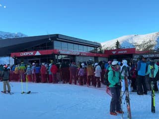 Lyžovačka na severnej strane strediska Jasná