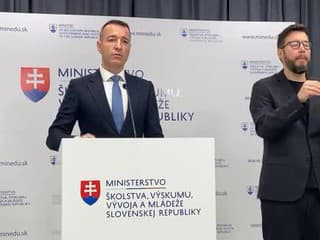 Tlačová konferencia ministra Tomáša Druckera, na ktorej predstavuje priority rezortu školstva na rok 2025