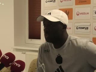 Hlavný tréner ŠK Slovan Bratislava Yaya Touré po vysokej výhre v Banskej Bystrici