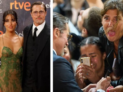 Venoval sa aj fanúšikom! Brad Pitt (62) zavítal v týchto dňoch na filmový festival v španielskom San Sebastiáne, kde predstavil svoj nový film s názvom V srdci divočiny. A veru, poriadna divočina bola aj okolo jeho osoby. Fanúšičky totiž na svojho miláčika čakali celé hodiny a keď sa niekde objavil, strhla sa hotová hystéria. Na festival spolu s ním prišla aj jeho partnerka Ines de Ramon (33), ktorá na červenom koberci predviedla svoj sexepíl.
