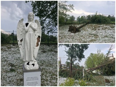 Slovenskom sa v stredu prehnali silné búrky. Na viacerých miestach zanechali po sebe spúšť. Rímskokatolícka farnosť Kráľovnej pokoja v Prešove zverejnila fotografie polámaných stromov a poškodenej sochy. Prosí dobrovoľníkov, aby prišli pomôcť s odstraňovaním následkov smršte. Ako sa ukázalo, dobro v ľuďoch ešte nevymrelo.