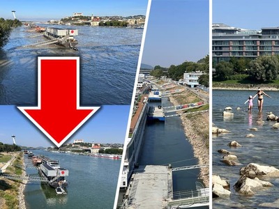 Ešte na jeseň 2024 celé Slovensko s napätím sledovalo, kam až vystúpi hladina Dunaja. V Bratislave sa stav rieky nebezpečne blížil k hranici, pri ktorej mesto aktivovalo rozsiahle protipovodňové opatrenia a voda sa tlačila až k budovám na nábreží vrátane vtedy nového ministerstva cestovného ruchu a športu. Dnes je obraz úplne opačný. Dunaj je na historických minimách a fotografie z rovnakých miest pôsobia, akoby ich delili desaťročia, nie necelé dva roky.