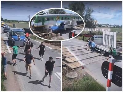 V poľskom meste Witanów v Mazovskom vojvodstve došlo k vážnej nehode na železničnom priecestí. Osobný vlak spoločnosti Koleje Mazowieckie narazil do dodávky, ktorá zostala stáť na koľajniciach po technickej poruche. Ľudia však tesne pred nárazom robili všetky zúfalé kroky, aby dostali vozidlo pred valiacim sa kolosom.