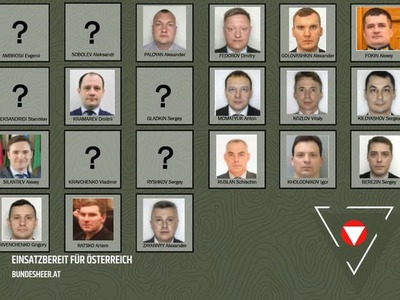 Rakúska armáda bije na poplach. Dôvodom sú možné aktivity ruských tajných služieb. Vojakom rozposlala zoznam ruských diplomatických pracovníkov, pri ktorých existuje podozrenie na väzby na spravodajské služby Moskvy, a vyzvala každého, koho sa niektorý z nich pokúsil kontaktovať, aby sa okamžite prihlásil vojenskej kontrarozviedke.