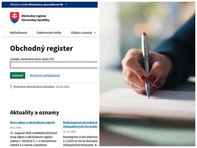 Problémy okolo nového obchodného registra sa stupňujú. Na to, že sa v záznamoch objavili citlivé údaje Slovákov, ktoré sa dajú nájsť vo verejne dostupných dokumentoch, sa upozorňovalo už skôr. Teraz sa celá záležitosť môže posunúť aj do trestnoprávnej roviny. Jeden z ľudí, ktorí na problém upozorňujú, pripravuje trestné oznámenie.