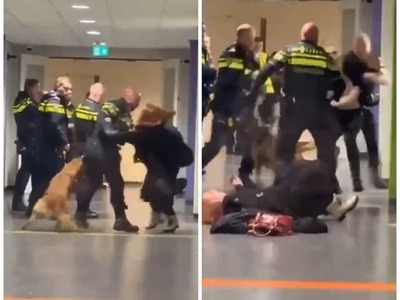 V Holandsku došlo k zásahu v azylovom centre, počas ktorého mal jeden zo zasahujúcich policajtov nešetrne hodiť na zem tehotnú ženu. Zábery sa stali rýchlo virálnymi, holandská polícia priznala, že prípad je predmetom posudzovania.