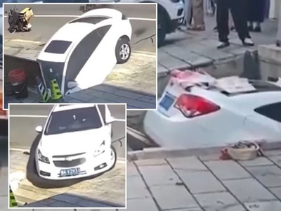 Neuveriteľný omyl vodičky zachytila bezpečnostná kamera v čínskom meste Wen-teng. Žena sa snažila zaparkovať svoje auto, no namiesto parkovacieho miesta zamierila priamo na úzke schodisko vedúce do podzemia. Zábery pobavili ľudí nielen v Číne.