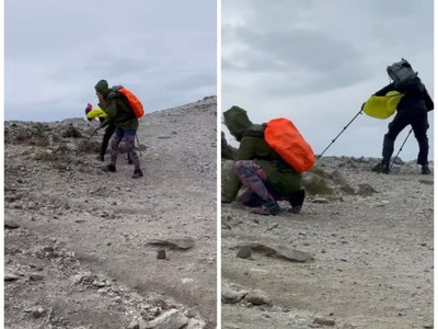 Hory vedia byť krásne a drsné zároveň, presvedčili sa o tom počas soboty aj návštevníci tatranských vrchov.  Mnohí mali problém kvôli silnému vetru udržať sa na nohách.