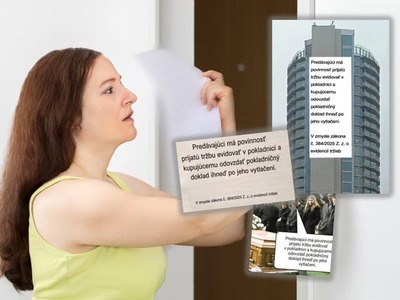 Ľudia sa nad tým síce pousmievali, no napriek tomu si to vedúci prevádzky museli v predajni povinne vyvesiť. Reč je o pomerne úsmevne skonštruovanom ozname zákazníkom, ktorý si na podnet Finančnej správy SR museli podnikatelia vešať pri pokladniach v prevádzkach. Kupujúcim mali pripomínať, že majú nárok na okamžitý pokladničný doklad. Za nezavesenie oznamu hrozí pokuta a samotný text sa stal námetom pre rôzne vtipy a memečká. Teraz to má nahnuté a možno sa táto povinnosť skončí.