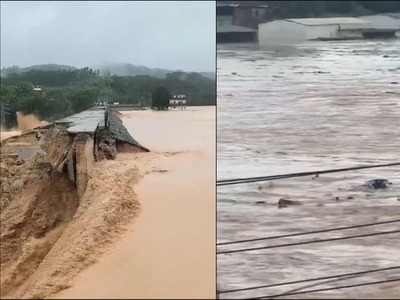 Silné dažde spôsobili v rôznych častiach Číny sériu katastrof. Zosuv pôdy pripravil o život desiatky ľudí, pretrhnutie hrádze zaplavilo celé mesto a meteorológovia varujú, že krajinu čakajú ďalšie intenzívne zrážky.