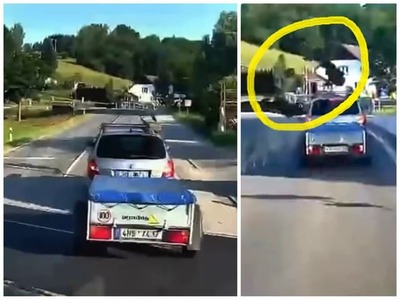 Len málokto by po takomto náraze očakával šťastný koniec. Sedemnásťročná motorkárka v Česku čelne narazila do osobného auta, pričom ju sila nárazu vymrštila vysoko do vzduchu. Namiesto tvrdého dopadu na vozovku však pristála priamo na streche vozidla. Celú dramatickú nehodu zachytila palubná kamera auta, ktoré stálo až za nimi a zábery sa rýchlo šíria internetom.
