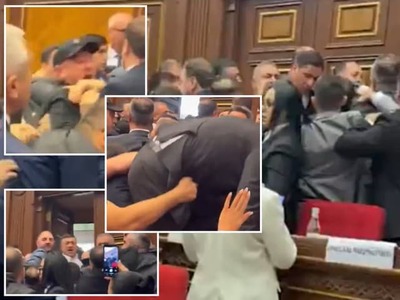 Rokovanie arménskeho parlamentu opäť narušili ostré spory medzi vládnymi a opozičnými poslancami. Počas diskusie o vytvorení vyšetrovacej komisie, ktorá sa má zaoberať krízou v cirkvi, došlo dokonca k fyzickým potýčkam. Zákonodarcovia sa do seba pustili hneď dvakrát.