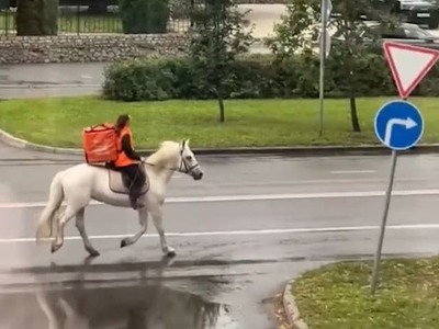Video kuriérky, ktorá sa ulicami ruského Lipecka preháňa na koni, obletelo sociálne siete. Hoci nie je potvrdené, že dôvodom je nedostatok benzínu, zábery prichádzajú v čase, keď Rusko zápasí s vážnou palivovou krízou.