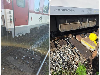 Na železnici v Bratislave došlo k nehodovej udalosti. Na stanici v bratislavskom Novom Meste došlo k vykoľajeniu súpravy vlaku pri posune.