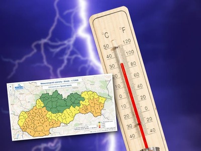 Na väčšine Slovenska sa môže teplota vzduchu v stredu poobede vyšplhať na 33 až 35 stupňov Celzia. Vydané sú výstrahy prvého aj druhého stupňa pred vysokými teplotami. Od obeda, miestami poobedia, sú vydané na väčšine územia aj výstrahy prvého stupňa pred búrkami. Slovenský hydrometeorologický ústav (SHMÚ) o tom informuje na webe.
