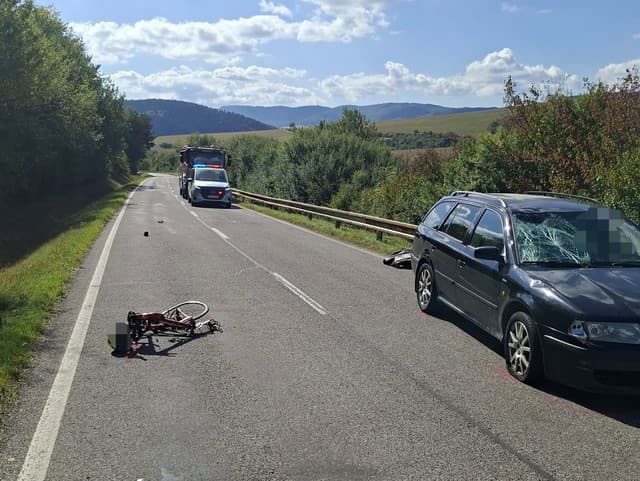 AKTUÁLNE Tragická zrážka s autom: Cyklista neprežil. Cesta je uzavretá