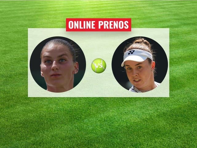 Marta Kosťuková – Linda Nosková: Online prenos zo semifinále Wimbledonu 2026