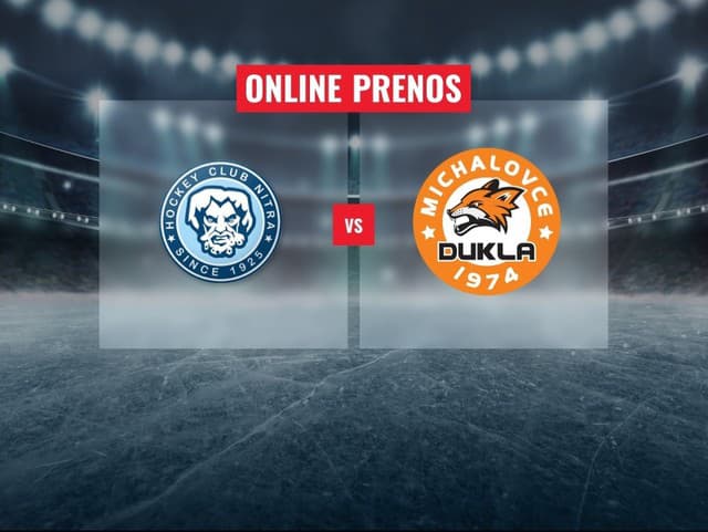 HK Nitra – HK Dukla Michalovce: Online prenos zo 48. kola Tipsport ligy