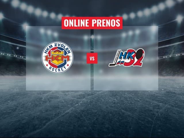 HKM Zvolen – HK 32 Liptovský Mikuláš: Online prenos z 3. zápasu predkola play-off