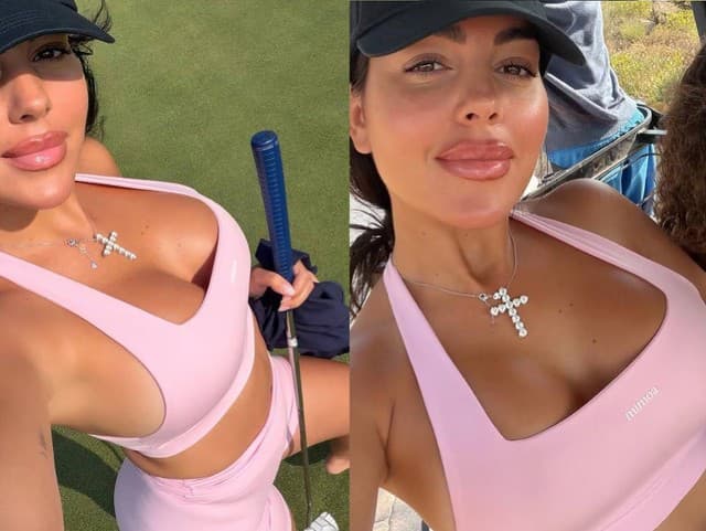 FOTO Ronaldova zvodná kráska rozvírila vášne na golfe: Jej outfit vyvolal búrlivú diskusiu