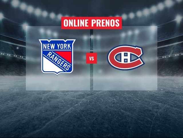 Adam Sýkora vs. Juraj Slafkovský: Online prenos zo zápasu NY Rangers – Montreal Canadiens
