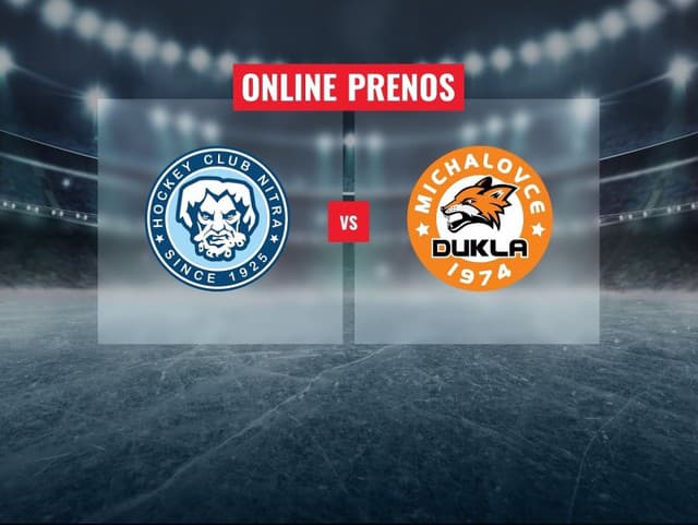 HK Nitra – HK Dukla Michalovce: Online prenos z 2. štvrťfinále play-off Tipsport ligy