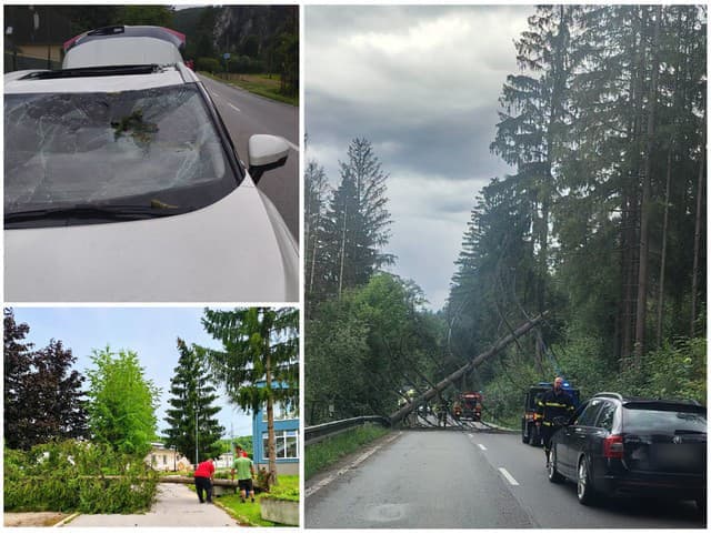 Na Slovensku vyčíňajú BÚRKY, FOTO zasahuje aj polícia: Mestom na Považí sa prehnala VETERNÁ SMRŠŤ!