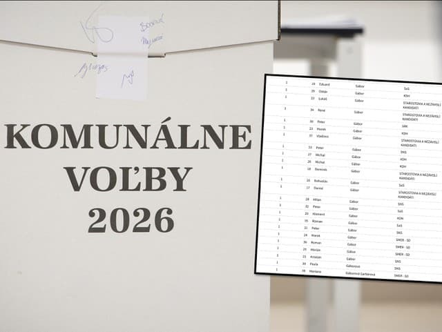 Volebná rarita na východe Slovenska: Gáborovci zaplnili kandidátku, 24 ľudí s rovnakým priezviskom