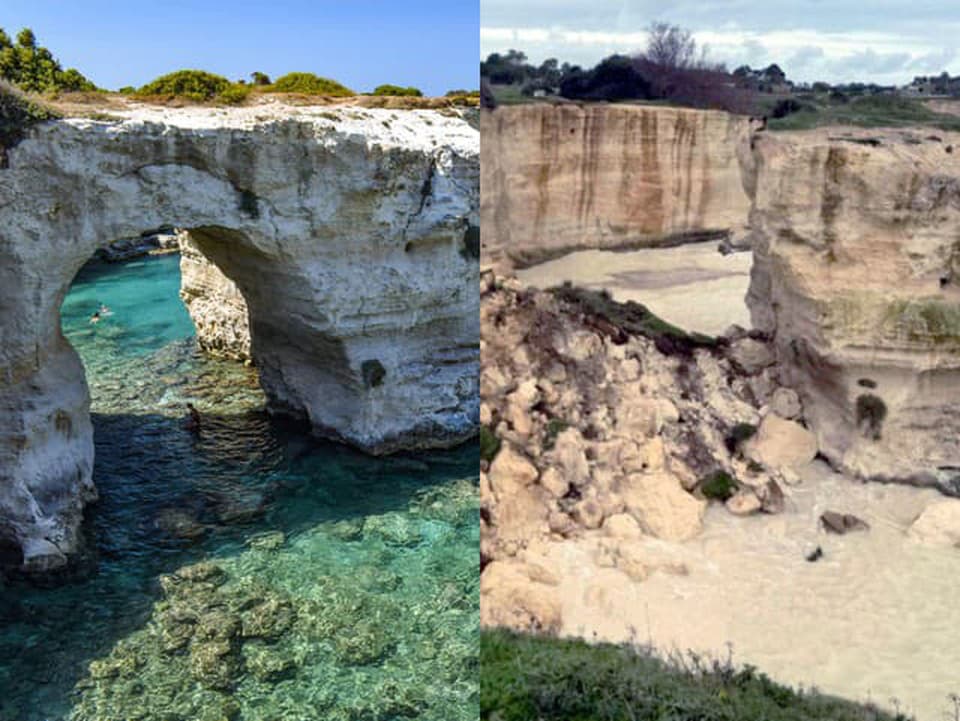 Obrovská strata: Na sv. Valentína sa zrútil slávny Oblúk lásky
