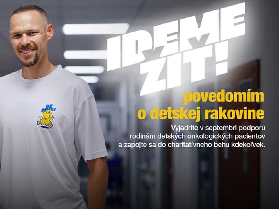Tento víkend môžete pomôcť deťom s rakovinou. Stačí prejsť alebo odbehnúť päť kilometrov - kdekoľvek