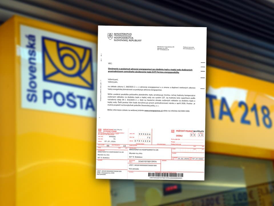 Slovenská pošta už vo veľkom tlačí nové energošeky: Kedy ich môžete očakávať v schránke?