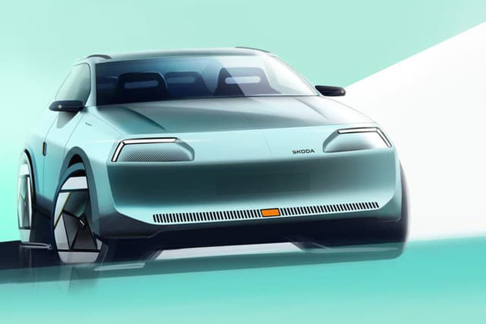 Škoda Favorit 2025 - crossover s baterkami a retro dizajnom