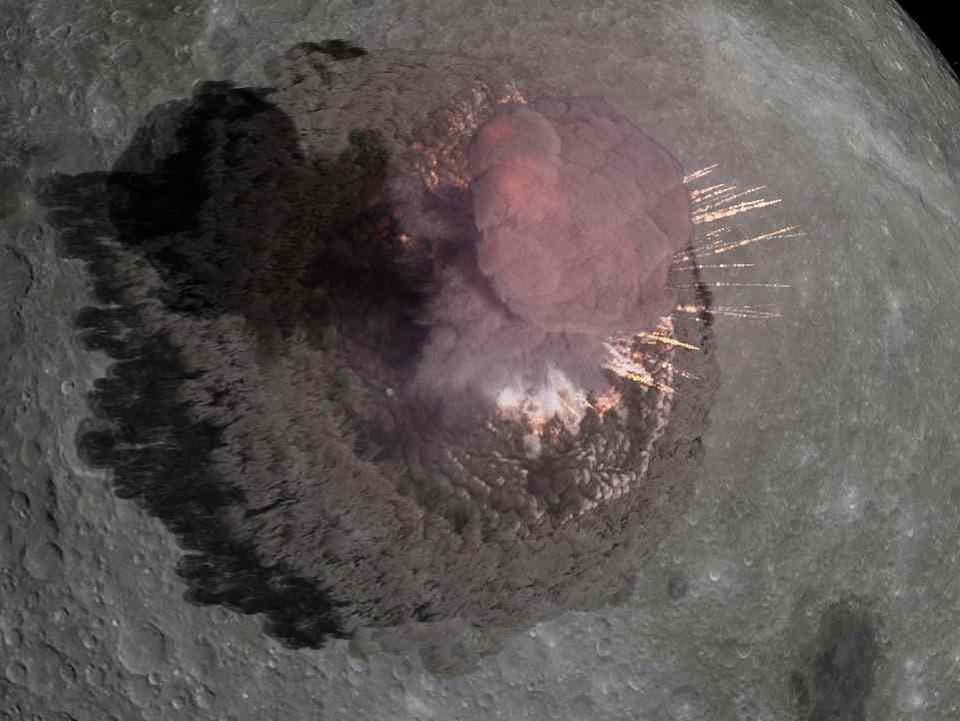 NASA ukázala nový kráter na Mesiaci, ktorý vznikol po náraze rakety Falcon 9. Náraz odkryl materiál ukrytý pod povrchom