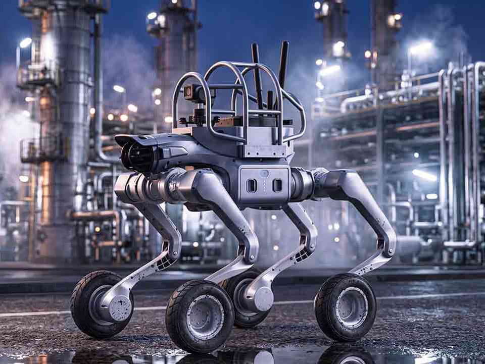 Čína ukázala robotického psa, ktorý kráča aj jazdí. Armáda ho už skúša so zbraňou na chrbte
