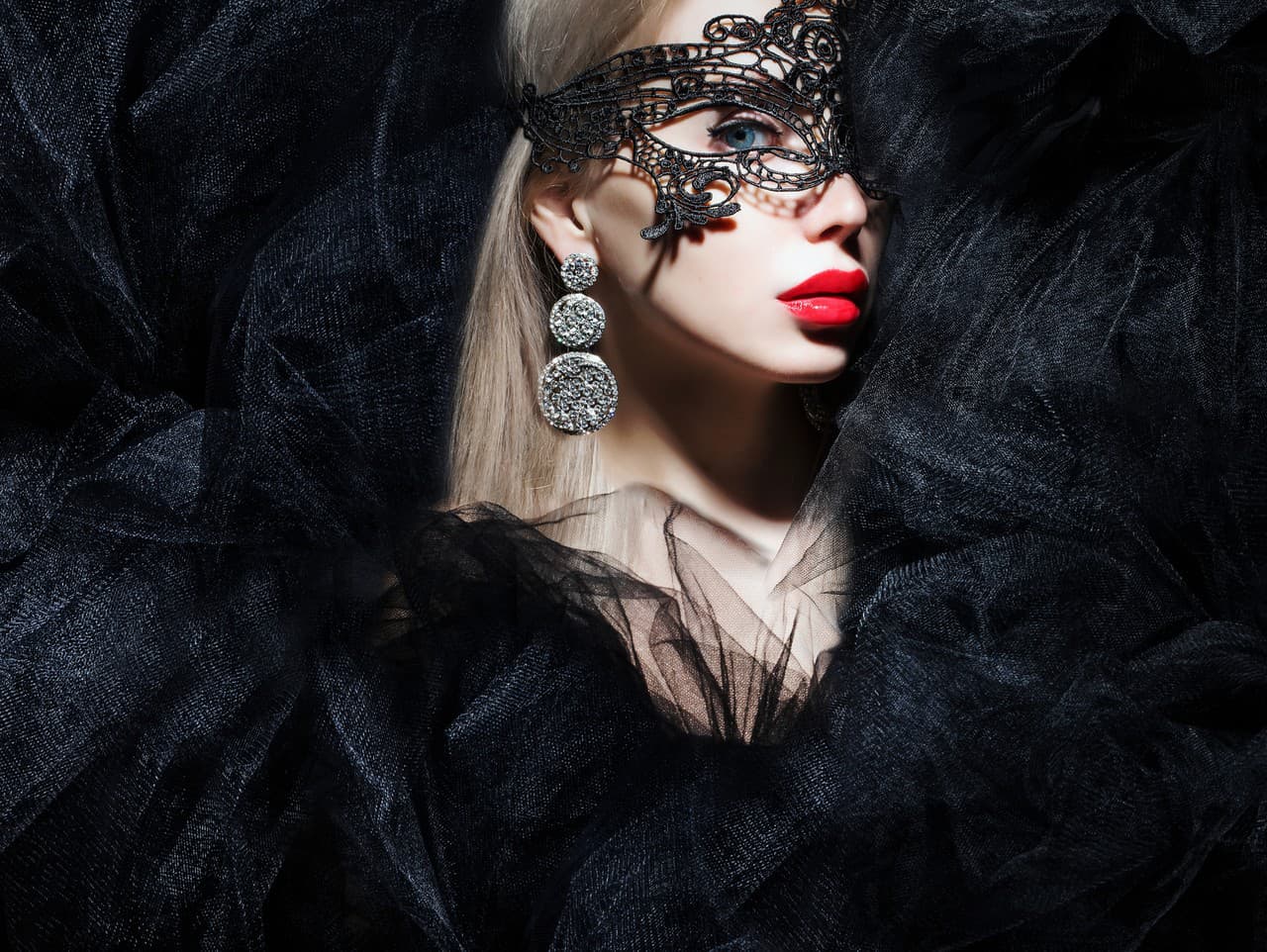 mystic woman in mask