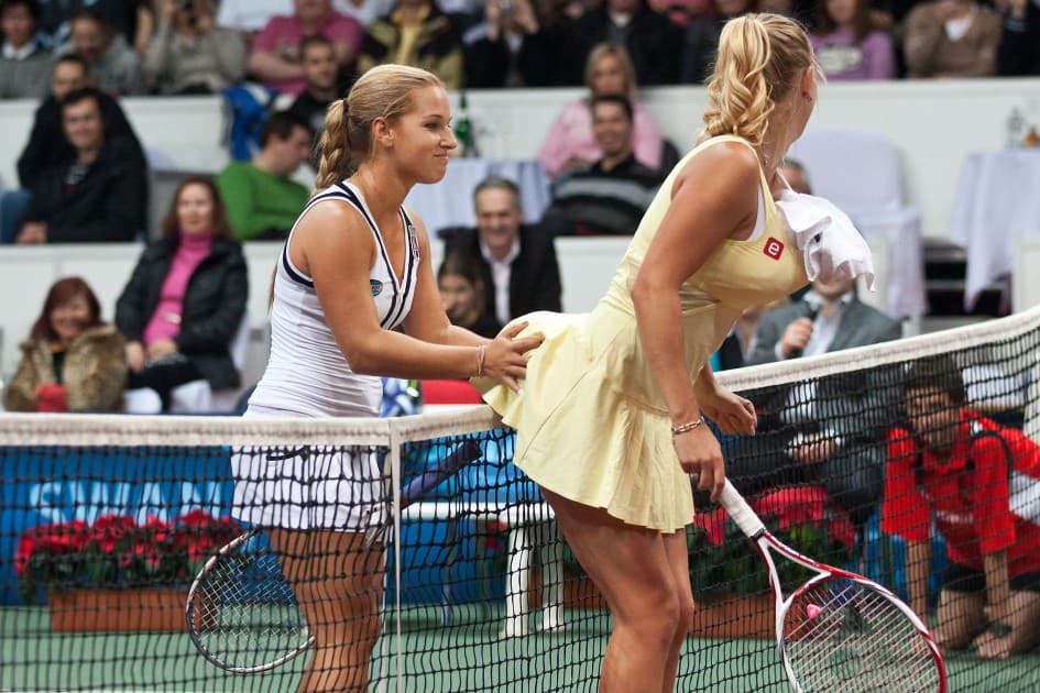 Caroline Wozniacki a Dominika