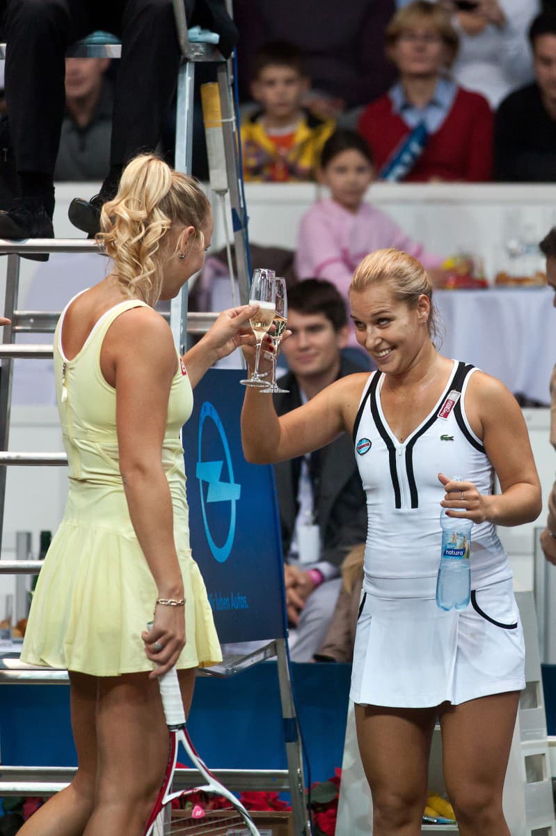 Caroline Wozniacki a Dominika