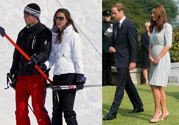 Kate Middleton a William