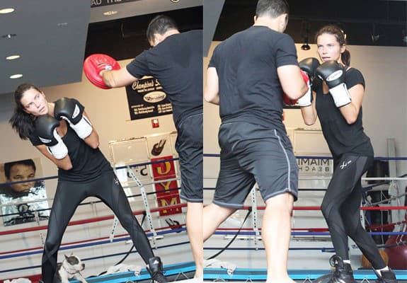 Adriana Lima trénuje box