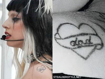 Lady Gaga, tetovanie, otec,