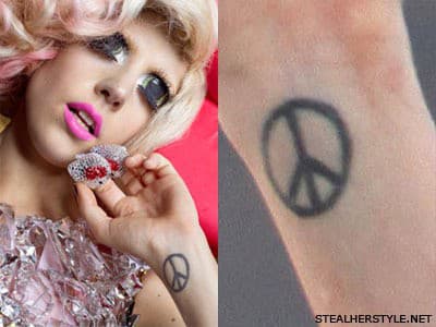 Lady Gaga, tetovanie, symbol,