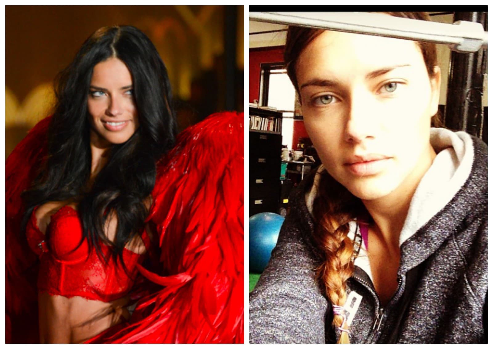 Adriana Lima trávi hodiny